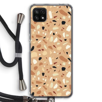 Terrazzo N°17: Samsung Galaxy A22 5G Transparant Hoesje met koord