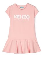 Kenzo Kids robe évasée à volants - Rose