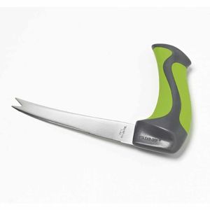 Vorkmes met gehoekt handvat | Lengte mes 14 cm | Roestvrijstaal | Anti-slip handvat | Vaatwasmachine bestendig | PR63017