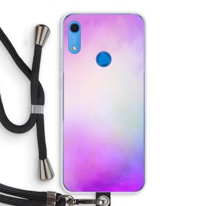 Clouds pastel: Huawei Y6s Transparant Hoesje met koord