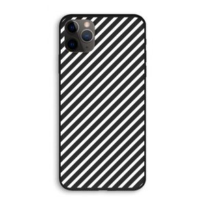 Strepen zwart-wit: iPhone 11 Pro Biologisch afbreekbaar hoesje