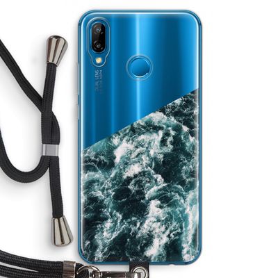 Zee golf: Huawei P20 Lite Transparant Hoesje met koord