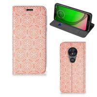 Motorola Moto G7 Play | Hoesje met Magneet | Pattern Orange