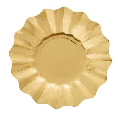 32x Diepe Kartonnen Bordjes Goud 21 Cm - Wegwerpborden Van Karton - Feestbordjes - Feestartikelen Tafeldecoratie 32x Diepe Kartonnen Bordjes Goud 21 Cm - Wegwerpborden Van Karton - Feestbordjes - Feestartikelen Tafeldecoratie