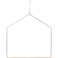 H&S Collection hangdecoratie huis goudkleurig 42 cm | 12 stuks