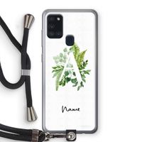 Green Brush: Samsung Galaxy A21s Transparant Hoesje met koord