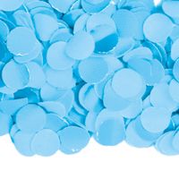 Lichtblauwe confetti zak van 1 kilo   - - thumbnail