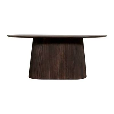 "by fonQ Grand Eettafel 200 x 100 cm - Donkerbruin Mangohout "