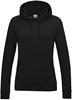 Just Cool JH001F Women´s College Hoodie - Jet Black - XXL