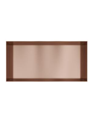 Hotbath &MORE Inbouwnis 30x60x10cm frameless Geborsteld Koper PVD