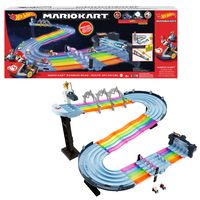 Hot Wheels Mario Kart Rainbow Road Raceway + Licht en Geluid - thumbnail