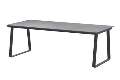 Konos Tafelframe Antracite met HPL Light Grey tafelblad 220 x 95 cm - 4so