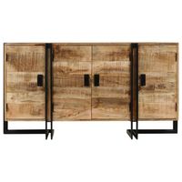 The Living Store Dressoir - Mangohout - Industriële stijl - 150 x 40 x 80 cm - Met opbergruimte - thumbnail