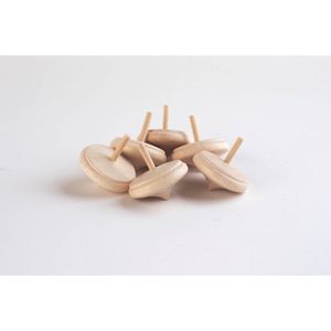 Tickit NATURAL WOODEN SPINNING TOPS
