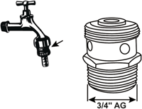Cornat perlator dubbeldienstkraan 3/4xm27 - tec306304