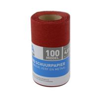 Schuurpapier - 1x Rol - P100 - 110mm x 4,5m - Middelgrof