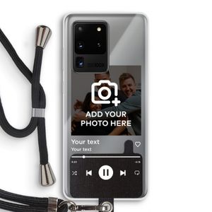 Music Player: Samsung Galaxy S20 Ultra Transparant Hoesje met koord