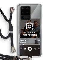 Music Player: Samsung Galaxy S20 Ultra Transparant Hoesje met koord