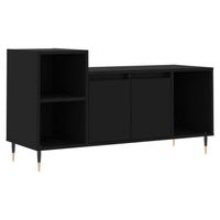 vidaXL Tv-meubel 100x35x55 cm bewerkt hout zwart - thumbnail