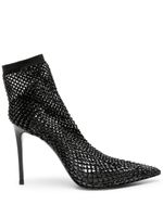 Le Silla bottines Gilda 105 mm en mesh - Noir