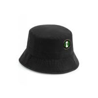 Bucket hat zwart - FR - Wat gaan we doen vandaag - logo voor