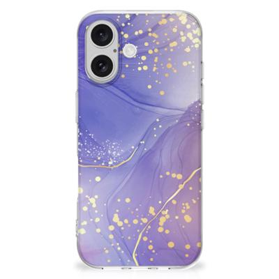 Smartphone hoesje voor iPhone 16 Watercolor Paars Smartphone hoesje voor iPhone 16 Watercolor Paars