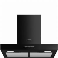 Smeg KBT600BL Schouwkap Zwart