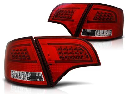 Tuning-Tec Achterlichten voor Audi A4 B7 11 04-03 08 AVANT ROOD HELDER LED STRIP Tuning-Tec Achterlichten voor Audi A4 B7 11 04-03 08 AVANT ROOD HELDER LED STRIP