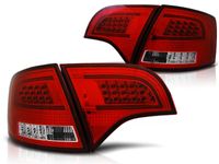 Tuning-Tec Achterlichten voor Audi A4 B7 11 04-03 08 AVANT ROOD HELDER LED STRIP - thumbnail