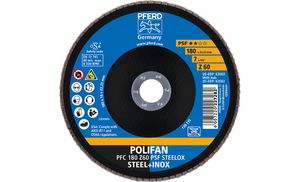 PFERD 67766185 PFC 180 Z 60 PSF STEELOX Lamellenschijf Diameter 180 mm Boordiameter 22.23 mm RVS, Staal 10 stuk(s)