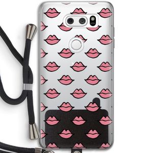 Lipjes: LG V30 Transparant Hoesje met koord