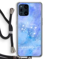 Sterrenbeeld - Licht: Oppo Find X3 Transparant Hoesje met koord