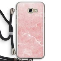 Roze marmer: Samsung Galaxy A5 (2017) Transparant Hoesje met koord
