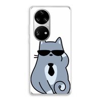 Cool cat: Huawei P50 Pro Transparant Hoesje