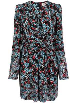 Zadig&Voltaire robe courte Radar à fleurs - Noir