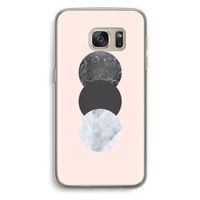Marmeren cirkels: Samsung Galaxy S7 Transparant Hoesje
