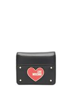 Love Moschino portefeuille pliant à plaque logo - Noir - thumbnail