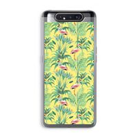 Flamingo party: Samsung Galaxy A80 Transparant Hoesje