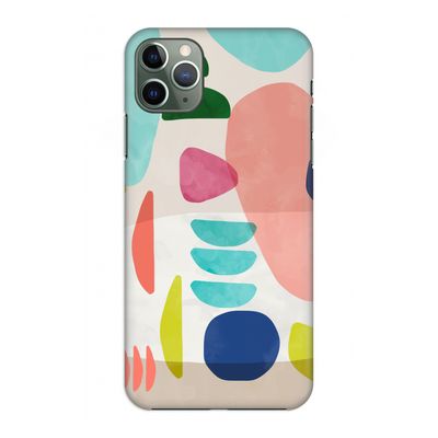 Bold Rounded Shapes: Volledig geprint iPhone 11 Pro Max Hoesje
