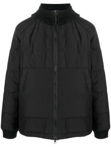 Stone Island veste matelassée à patch logo - Noir