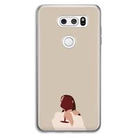 I drink wine: LG V30 Transparant Hoesje