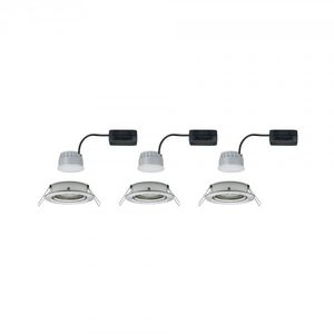 Paulmann 93483 Nova Inbouwlamp Set van 3 stuks LED LED 6 W IJzer (geborsteld)