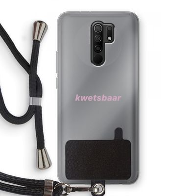 kwetsbaar: Xiaomi Redmi 9 Transparant Hoesje met koord