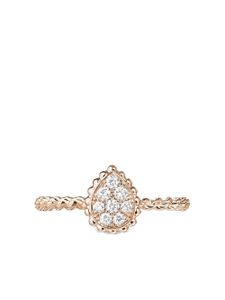 Boucheron bague Serpent Bohème XS en or rose 18ct ornée de diamants