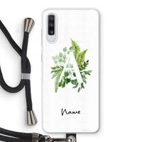 Green Brush: Samsung Galaxy A70 Transparant Hoesje met koord