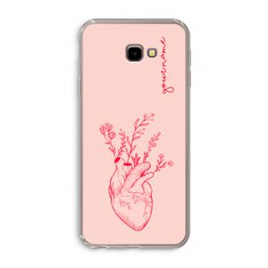 Blooming Heart: Samsung Galaxy J4 Plus Transparant Hoesje