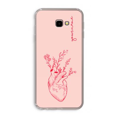 Blooming Heart: Samsung Galaxy J4 Plus Transparant Hoesje