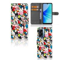 OPPO A77 5G | A57 5G | Telefoonhoesje | Met pasjeshouder | Birds
