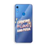 Pizza is the answer: Huawei Y6s Transparant Hoesje