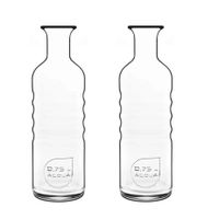 3x Glazen water karaffen van 750 ml Optima